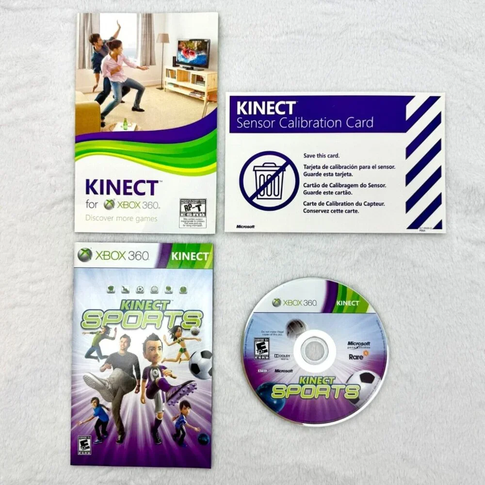 XBOX 360 Kinect Sports Game 3 Disc Bundle Sports Deca Sports Adventure